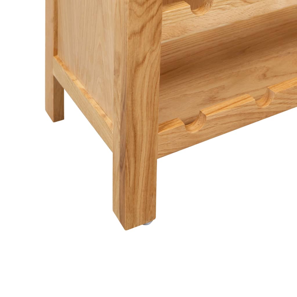 vidaXL Weinschrank 72x32x90 cm Massivholz Eiche