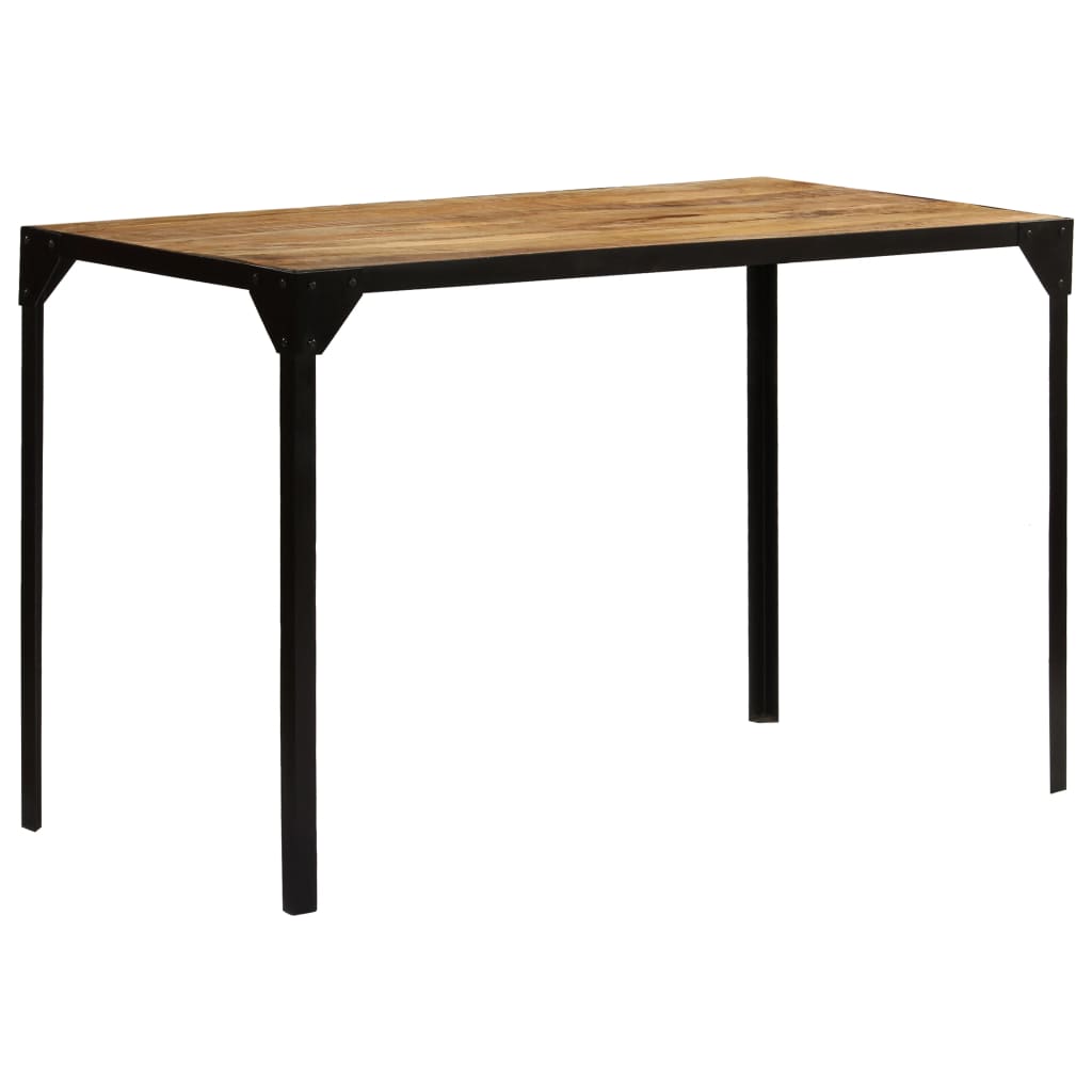 vidaXL Esstisch Raues Massives Mangoholz und Stahl 120x77 cm