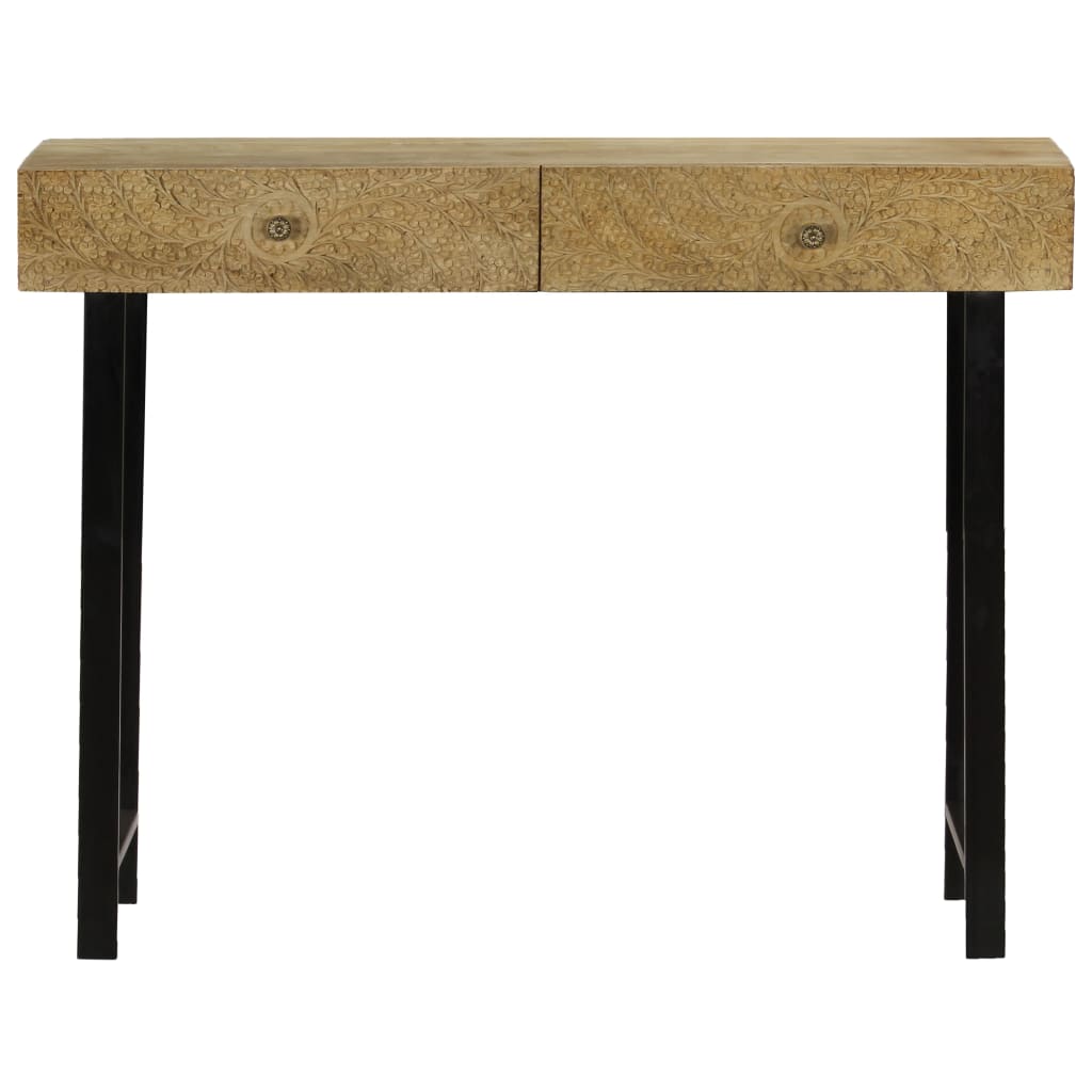 vidaXL Konsolentisch Massivholz Mango 102x30x79 cm