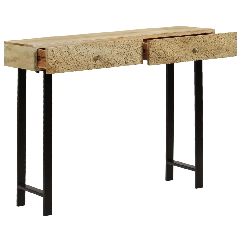 vidaXL Konsolentisch Massivholz Mango 102x30x79 cm