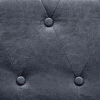 vidaXL Chesterfield-Sofa 2-Sitzer Kunstwildleder Grau