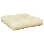 vidaXL Palettenkissen Sandfarben 58x58x10 cm Stoff