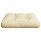 vidaXL Palettenkissen Sandfarben 58x58x10 cm Stoff