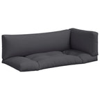 vidaXL Palettenkissen 3-tlg. Grau Stoff