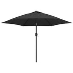 vidaXL Sonnenschirm mit Metall-Mast 300 cm Anthrazit