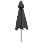 vidaXL Sonnenschirm mit Metall-Mast 300 cm Anthrazit