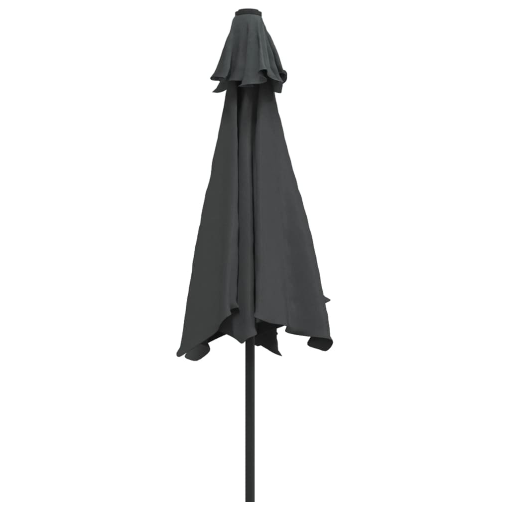 vidaXL Sonnenschirm mit Metall-Mast 300 cm Anthrazit