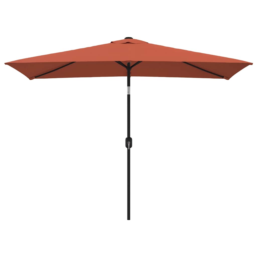 vidaXL Sonnenschirm mit Metall-Mast 300x200 cm Terrakotta