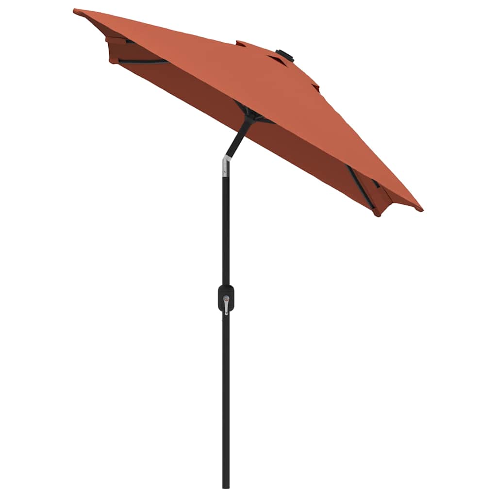 vidaXL Sonnenschirm mit Metall-Mast 300x200 cm Terrakotta