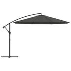 vidaXL Ampelschirm mit Aluminium-Mast 350 cm Anthrazit