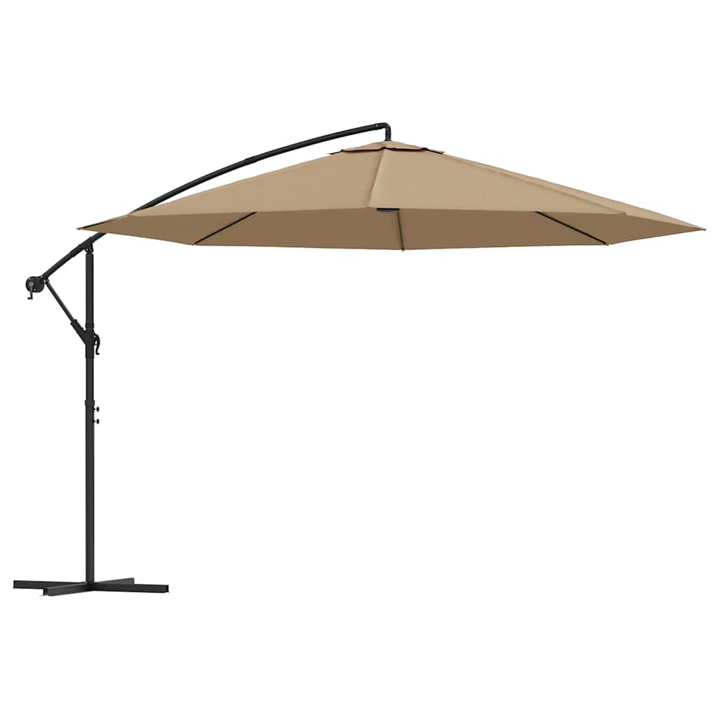 vidaXL Ampelschirm mit Aluminium-Mast 350 cm Anthrazit