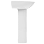 vidaXL Freistehendes Waschbecken mit Säule Keramik Weiß 520x440x190 mm
