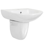 vidaXL Waschbecken Weiß 52 x 45 x 49 cm Glasierte Keramik