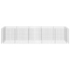 vidaXL Gabionen-Hochbeet Verzinkter Stahl 450×90×100 cm