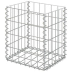 vidaXL Gabionenkörbe 2 Stk. Verzinkter Stahl 30x30x40 cm