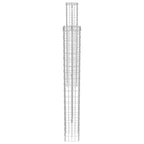 vidaXL Zaunpfosten 2 pcs Silber 20 x 20 x 190 cm Metall