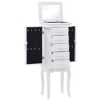 vidaXL Schmuckschrank Weiß