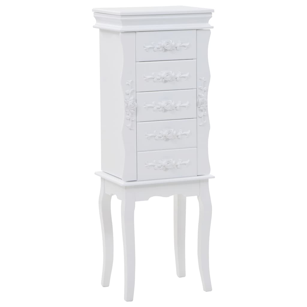 vidaXL Schmuckschrank Weiß