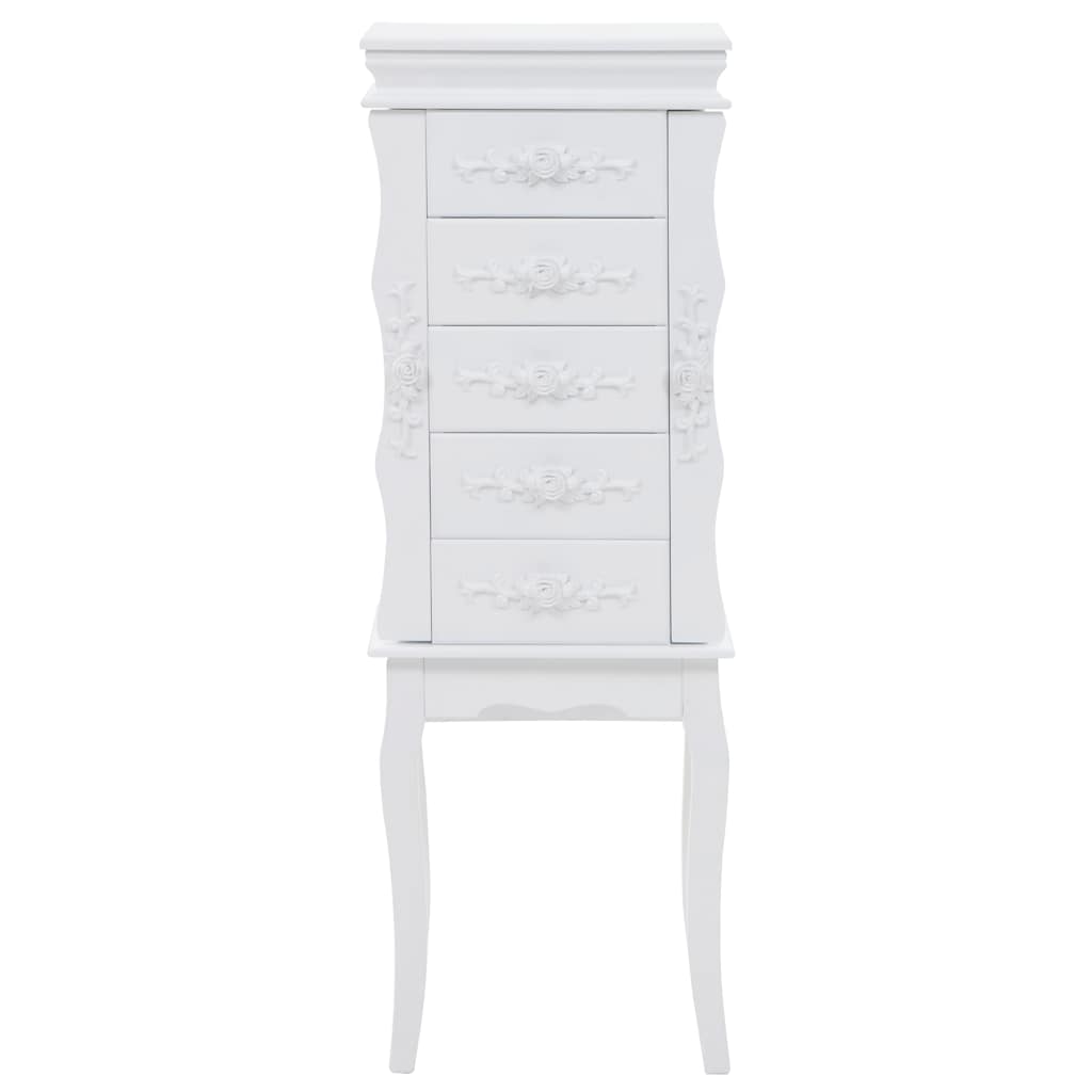 vidaXL Schmuckschrank Weiß