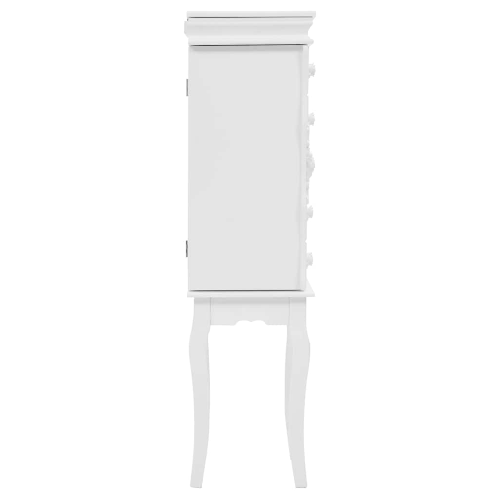 vidaXL Schmuckschrank Weiß