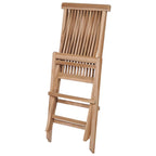vidaXL 7-tlg. Garten-Essgruppe Klappbar Massivholz Teak