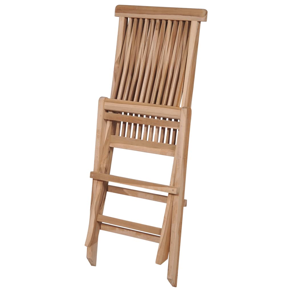 vidaXL 7-tlg. Garten-Essgruppe Klappbar Massivholz Teak