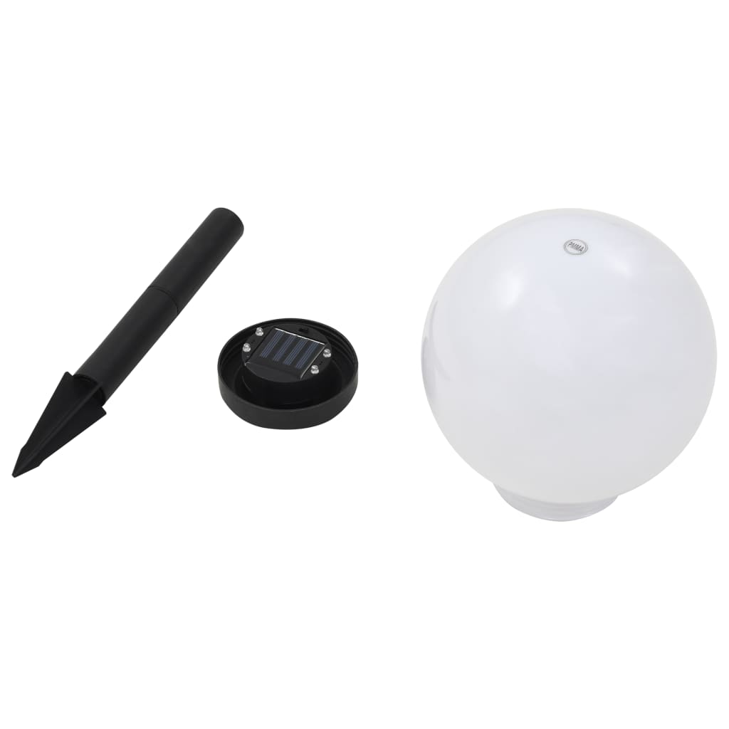 vidaXL Outdoor Solarleuchten 3 Stück LED Kugelförmig 20 cm RGB