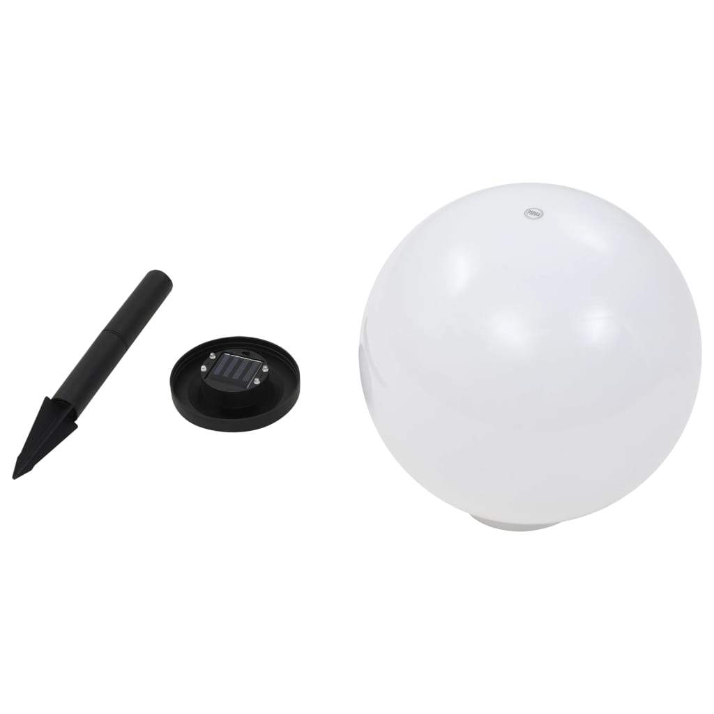 vidaXL Outdoor Solarleuchten 2 Stück LED Kugelförmig 30 cm RGB