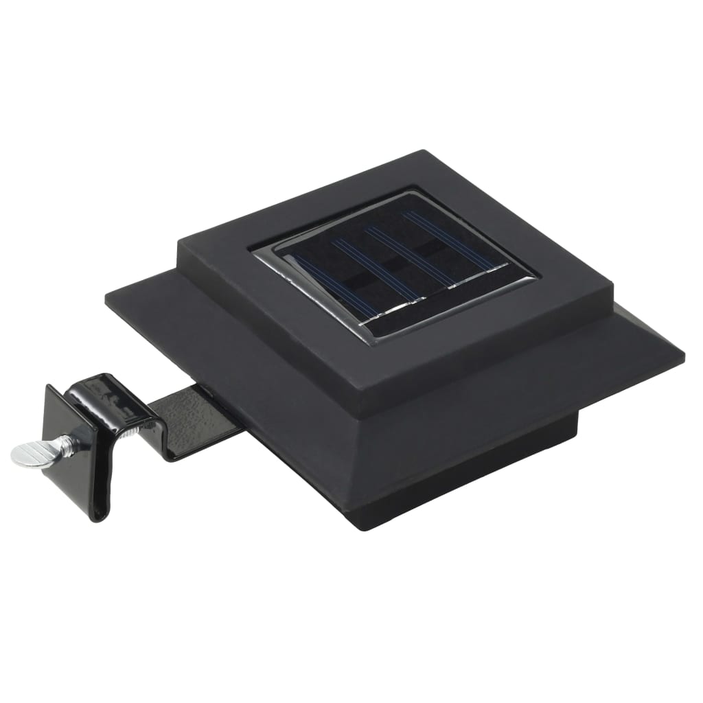 vidaXL Outdoor Solarleuchten 6 Stück LED Quadratisch 12 cm Schwarz