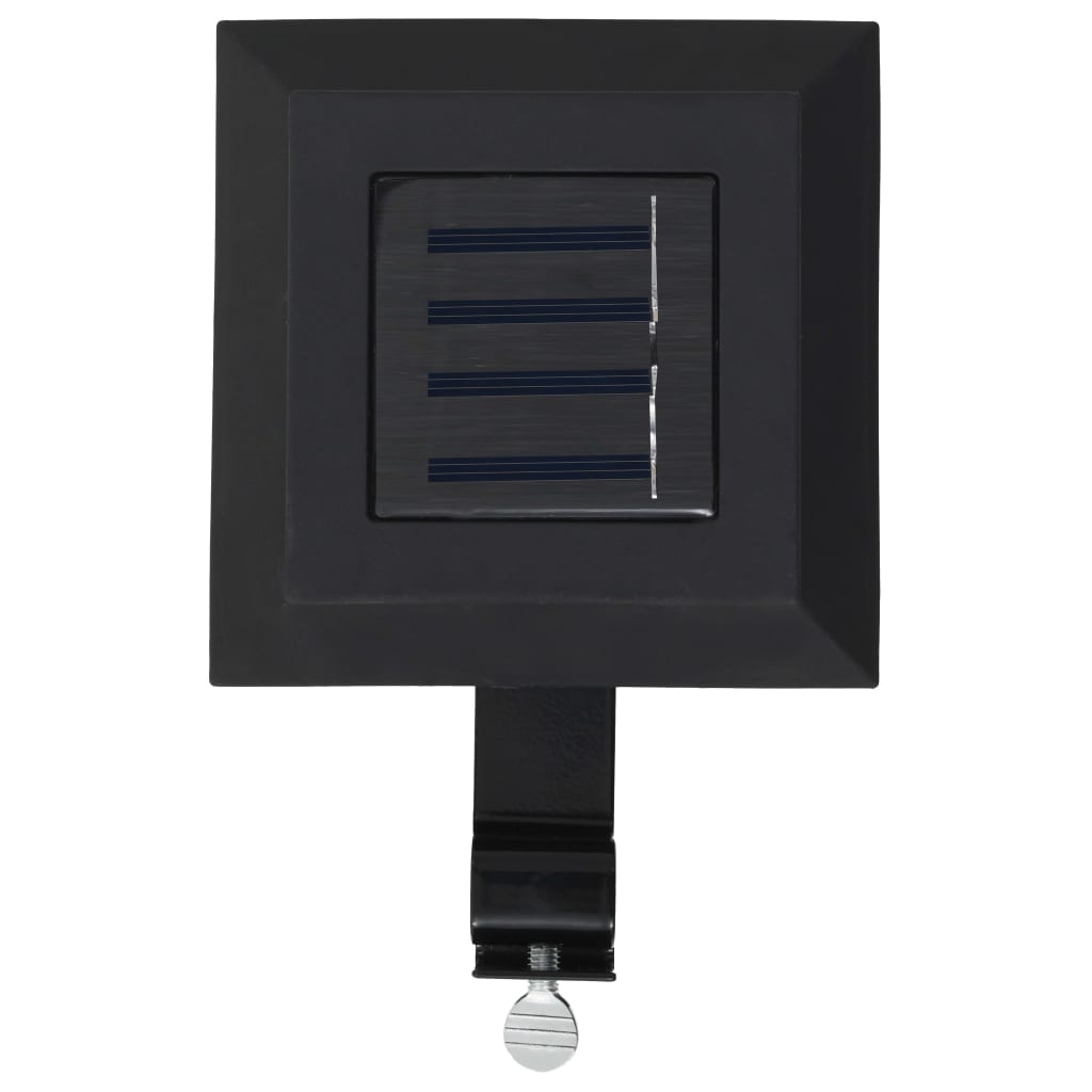 vidaXL Outdoor Solarleuchten 6 Stück LED Quadratisch 12 cm Schwarz