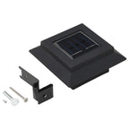 vidaXL Outdoor Solarleuchten 6 Stück LED Quadratisch 12 cm Schwarz
