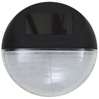 vidaXL Outdoor Solar-Wandleuchten LED 12 Stk. Rund Schwarz