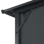 vidaXL Gartenpavillon mit Vorhang Aluminium 3×3 m Schwarz