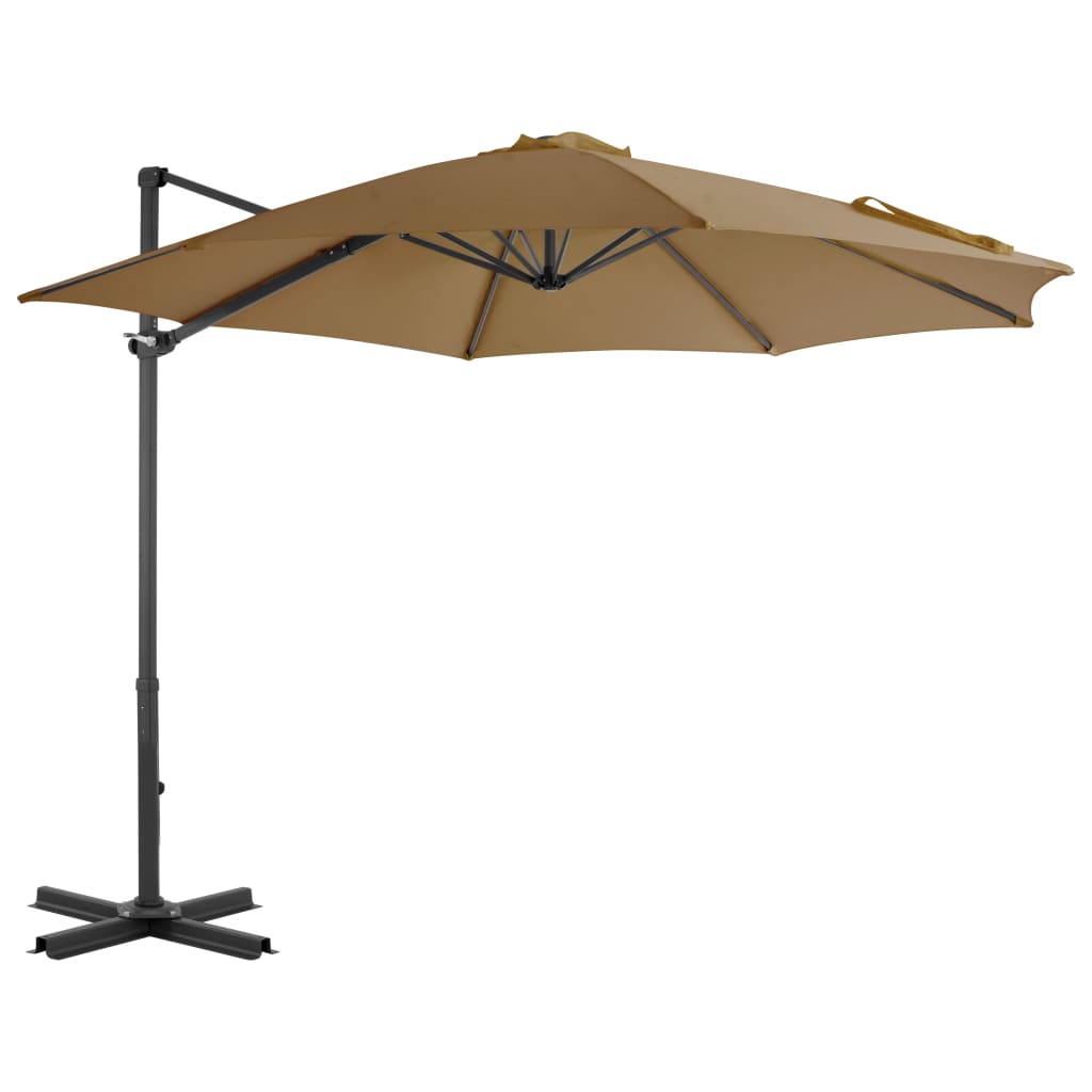 vidaXL Ampelschirm mit Aluminium-Mast 350 cm Anthrazit