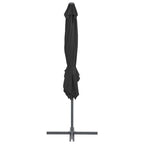 vidaXL Ampelschirm mit Stahl-Mast 250x250 cm Anthrazit