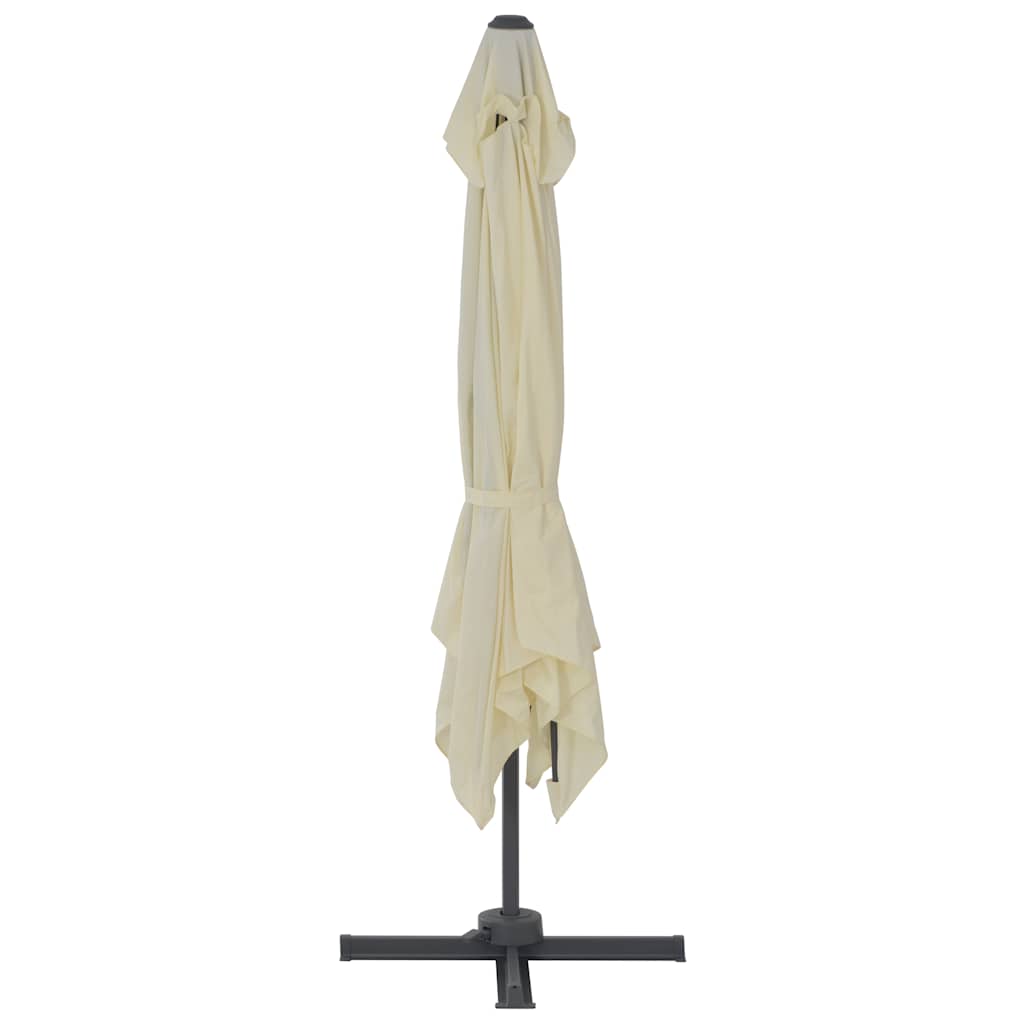vidaXL Ampelschirm mit Aluminiummast 300 x 300 cm Sand