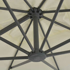 vidaXL Ampelschirm mit Aluminiummast 300 x 300 cm Sand