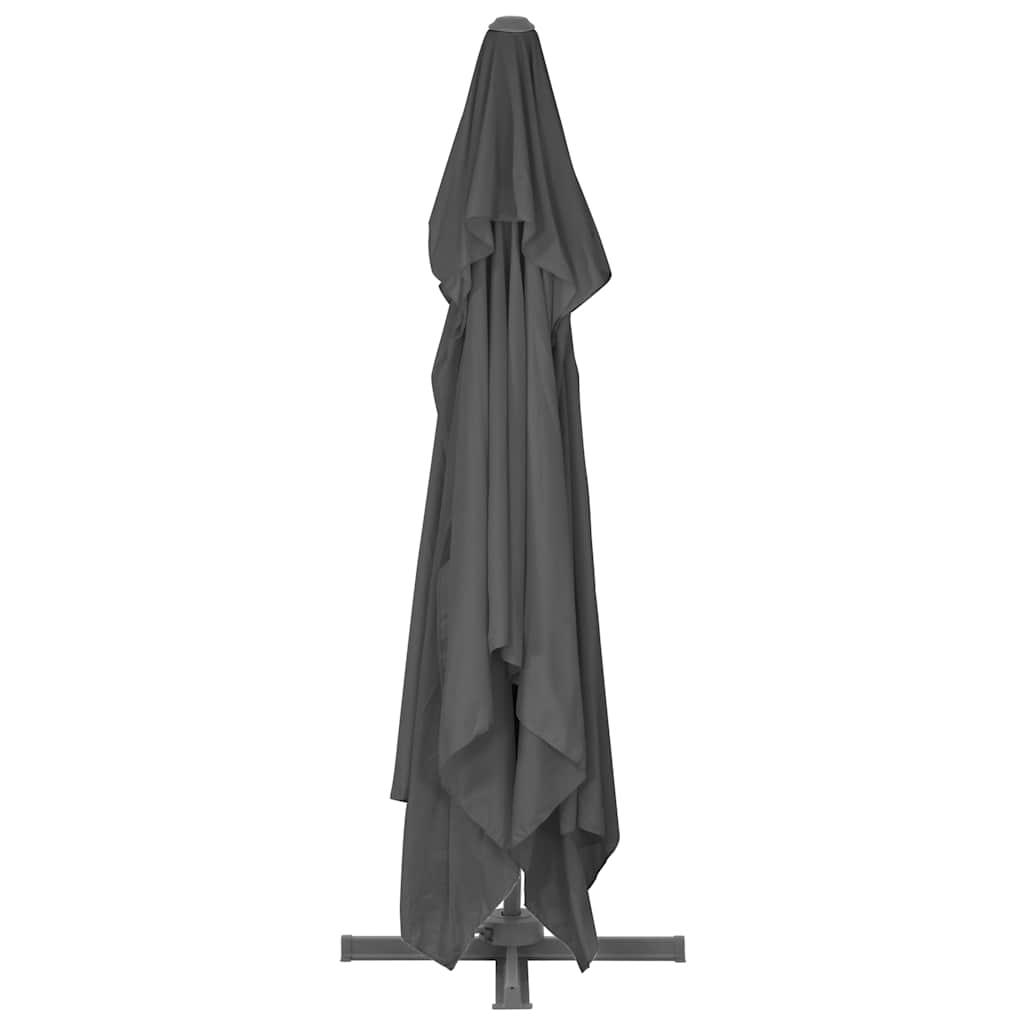 vidaXL Ampelschirm mit Aluminiummast 400 x 300 cm Anthrazit