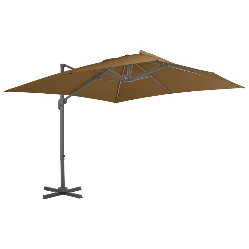 vidaXL Ampelschirm mit Aluminium-Mast 350 cm Anthrazit