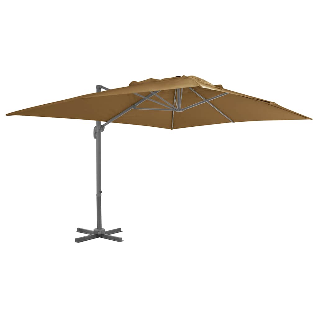 vidaXL Ampelschirm mit Aluminiummast 400 x 300 cm Anthrazit