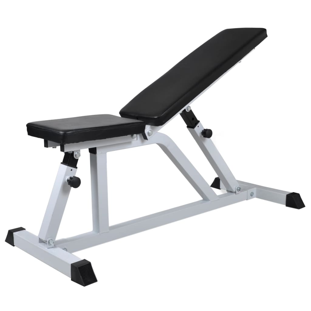 vidaXL Hantelbank mit Langhantel und Kurzhantel Set 60,5 kg