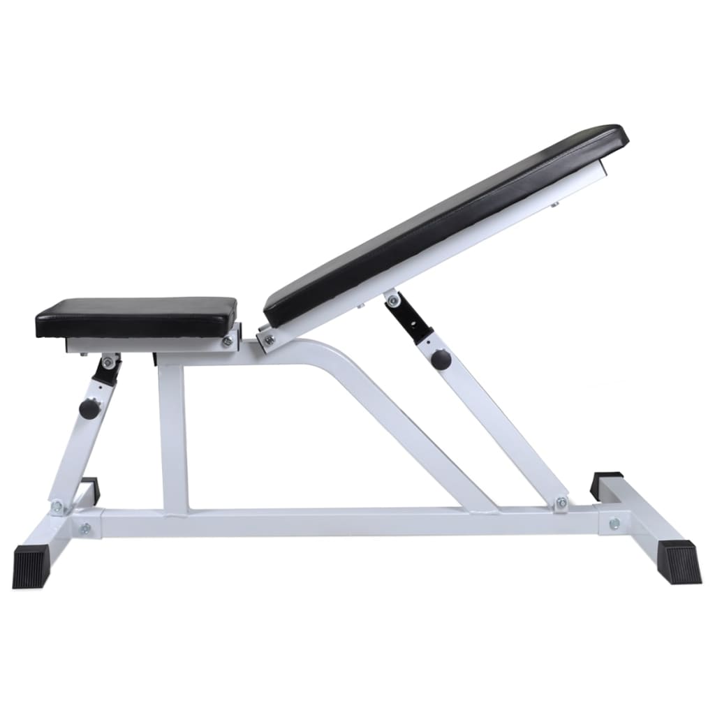 vidaXL Hantelbank mit Langhantel und Kurzhantel Set 60,5 kg