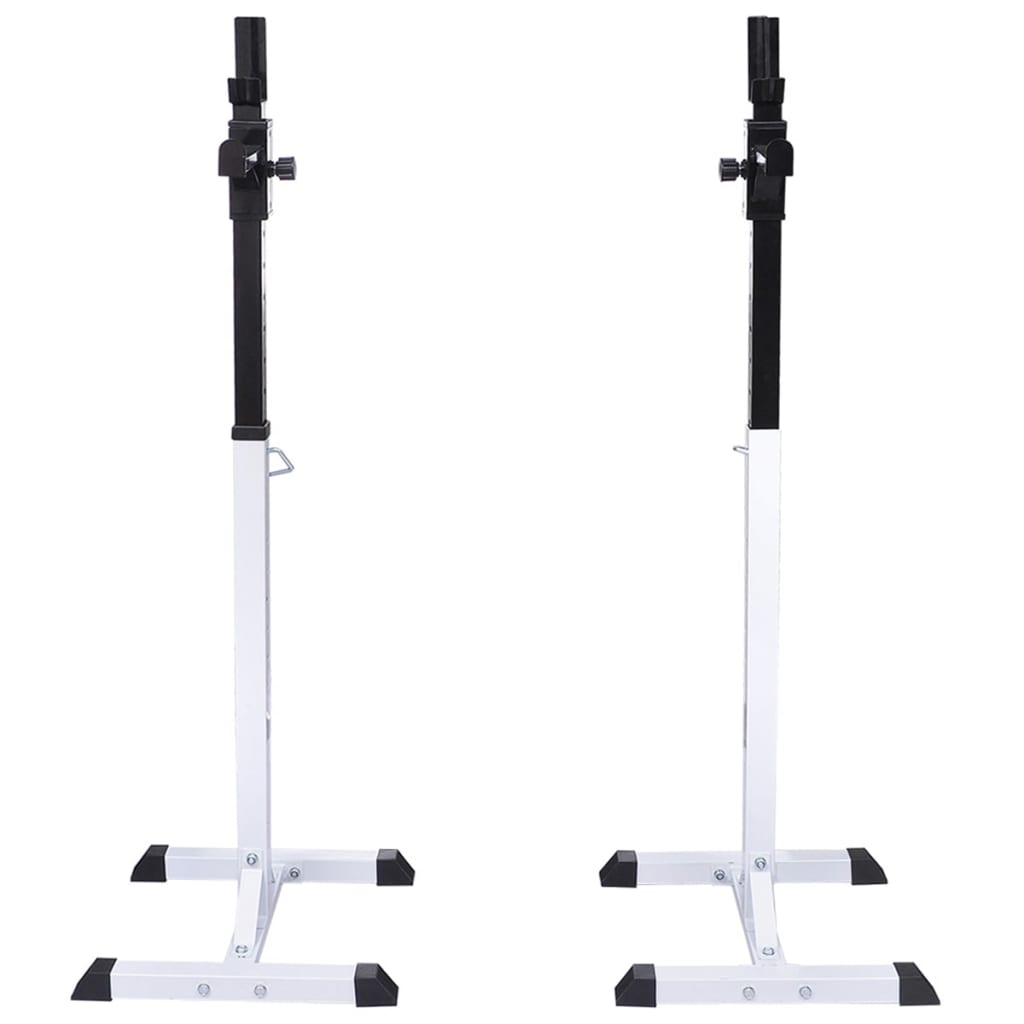 vidaXL Kniebeugen-/Langhantelständer mit Hantelset 30,5 kg