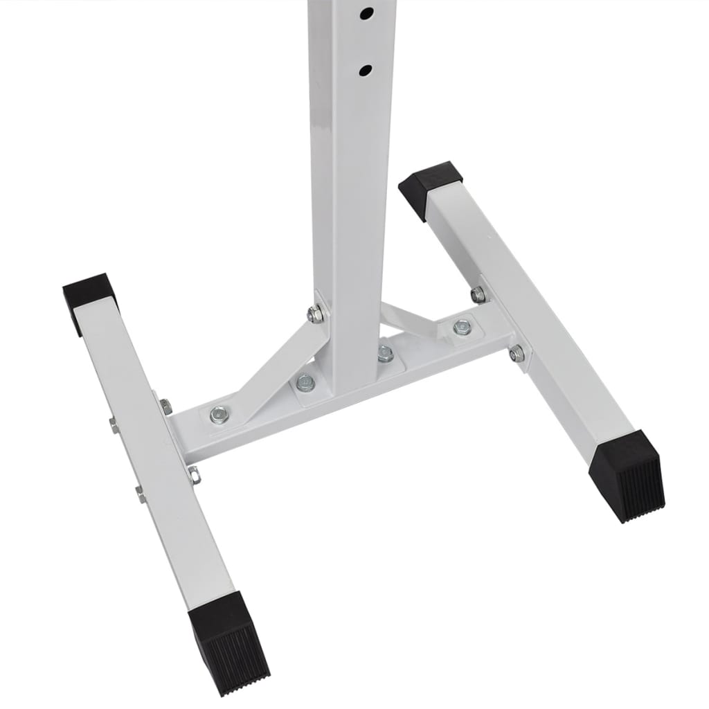 vidaXL Kniebeugen-/Langhantelständer mit Hantelset 30,5 kg