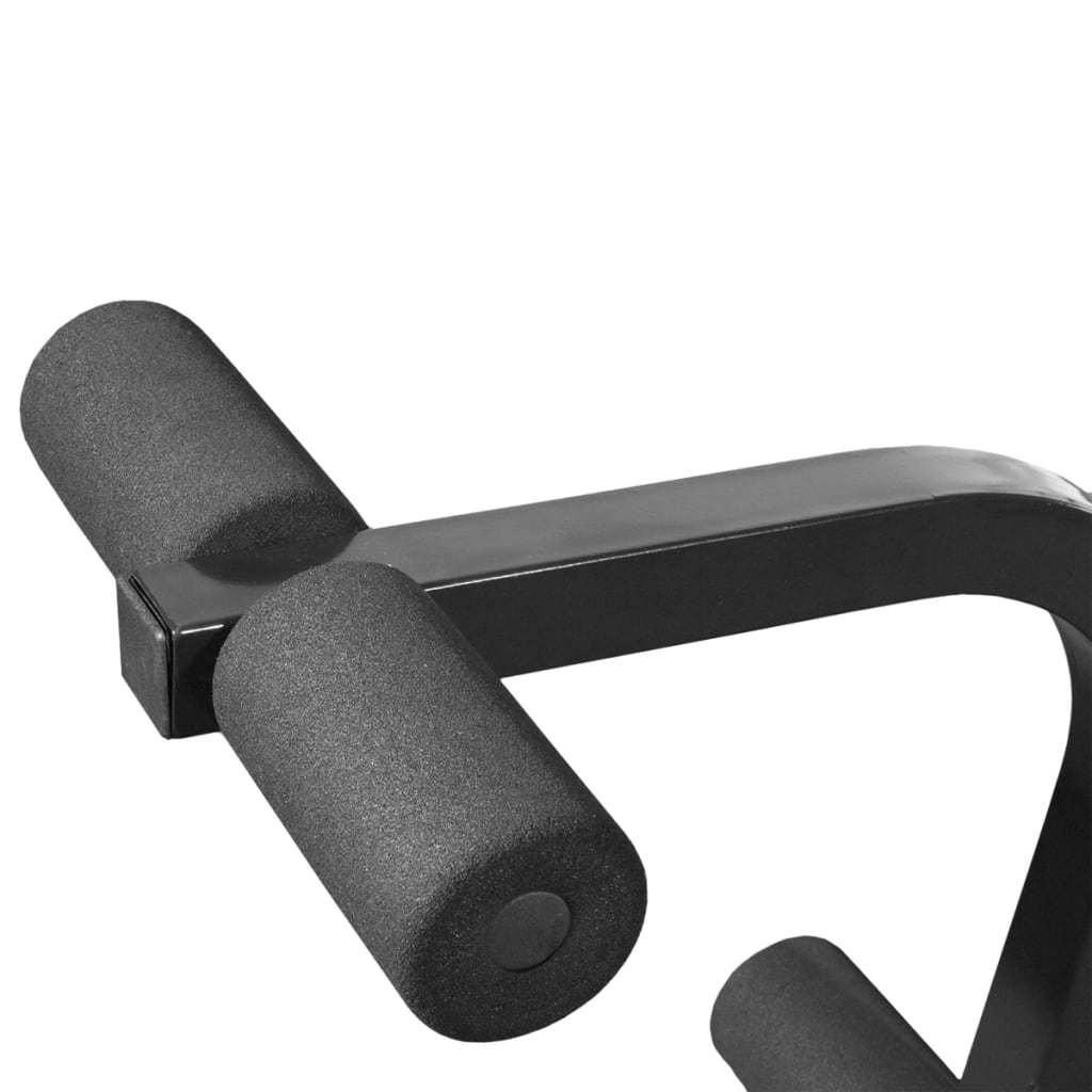 vidaXL Trainingsbank mit Ablage, Langhantel und Kurzhantel Set 60,5 kg