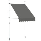 vidaXL Einziehbare Markise Handbetrieben 150 cm Anthrazit
