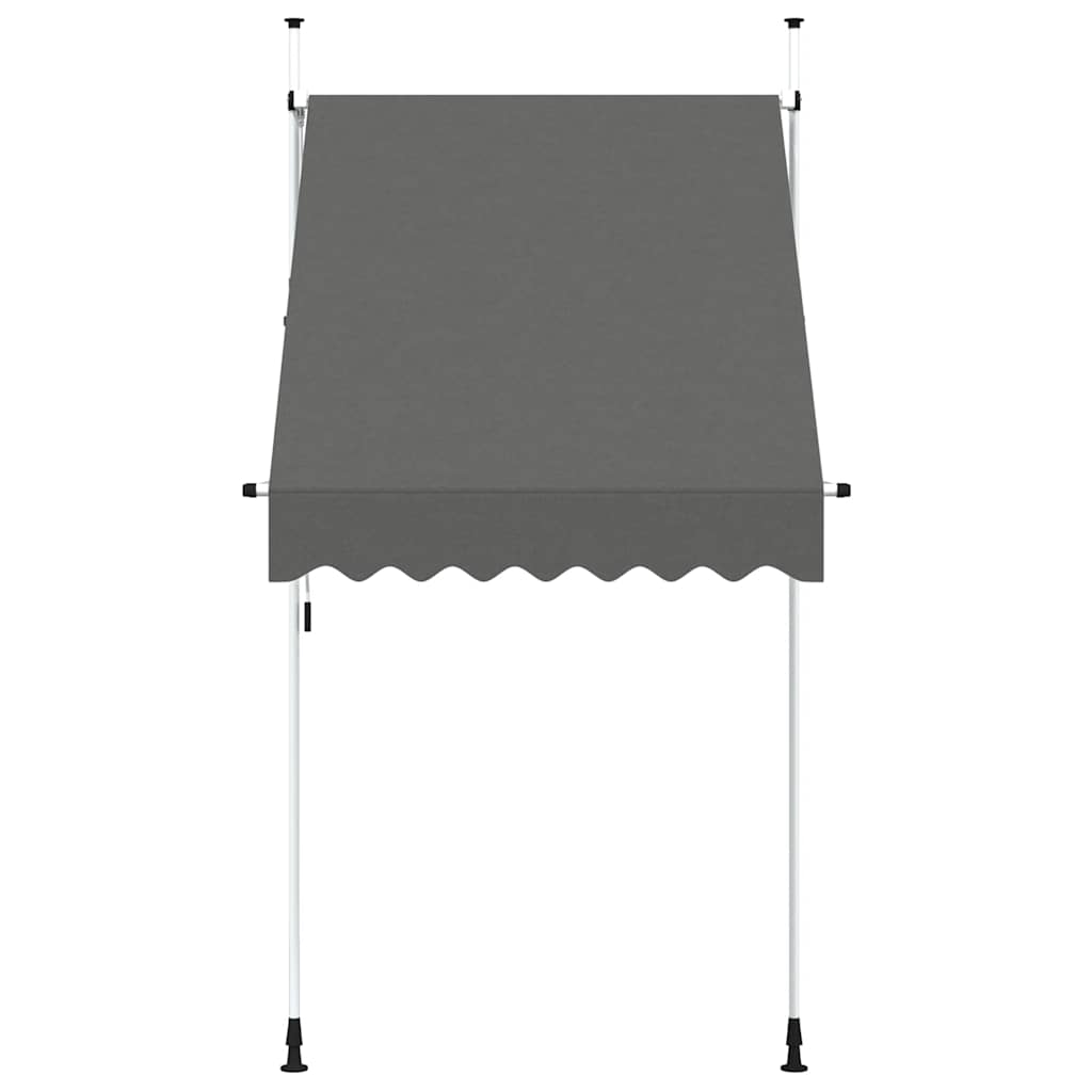 vidaXL Einziehbare Markise Handbetrieben 150 cm Anthrazit