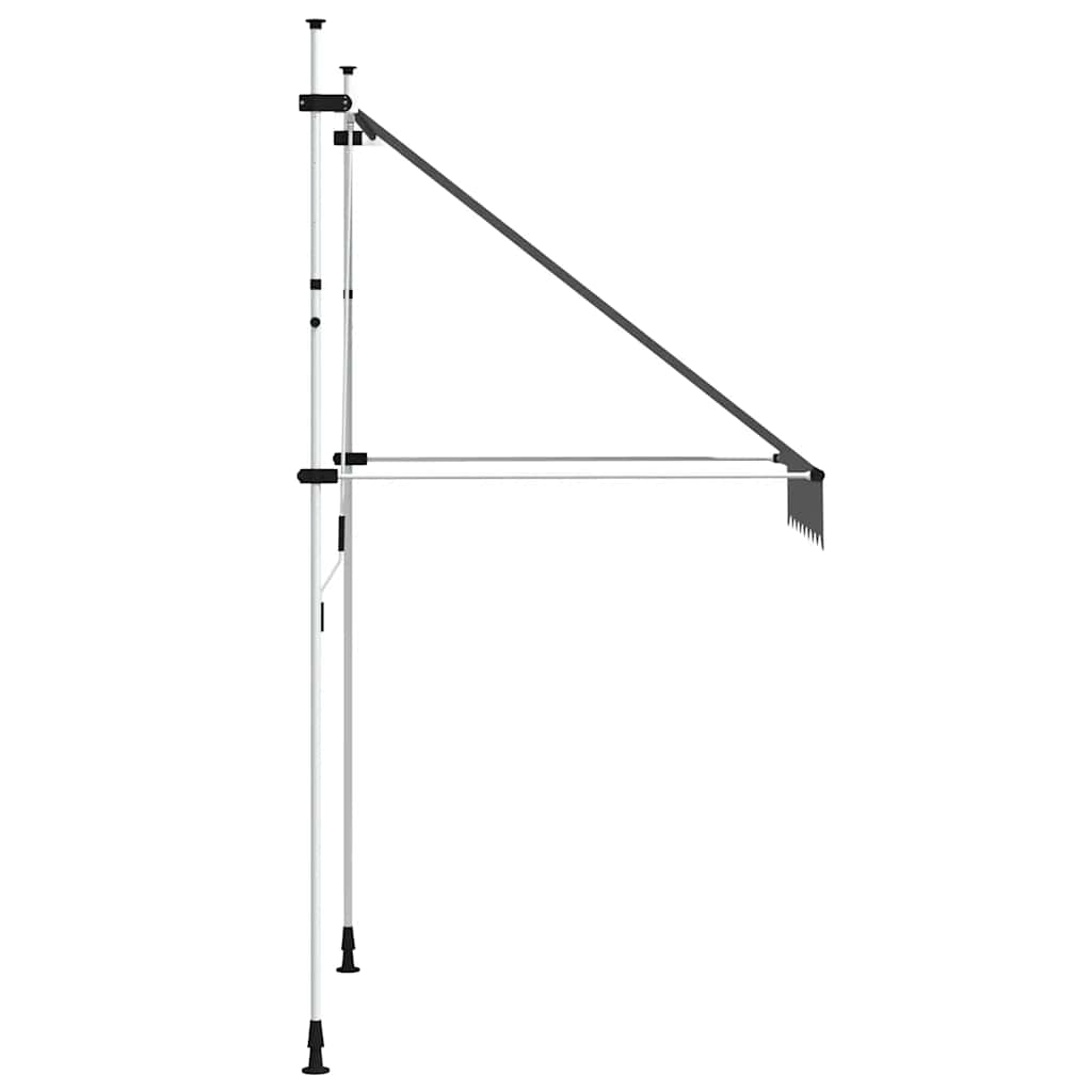 vidaXL Einziehbare Markise Handbetrieben 150 cm Anthrazit