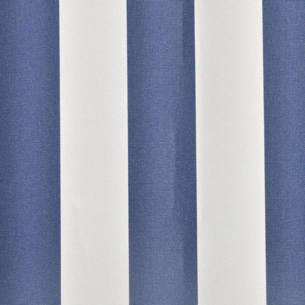 vidaXL Markisenbespannung Canvas Blau & Weiß 3,5x2,5 m