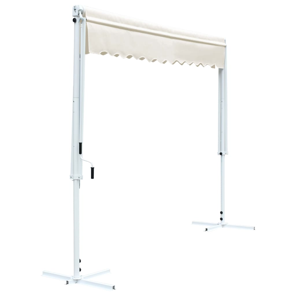 vidaXL Freistehende Markise 3x3 m Creme